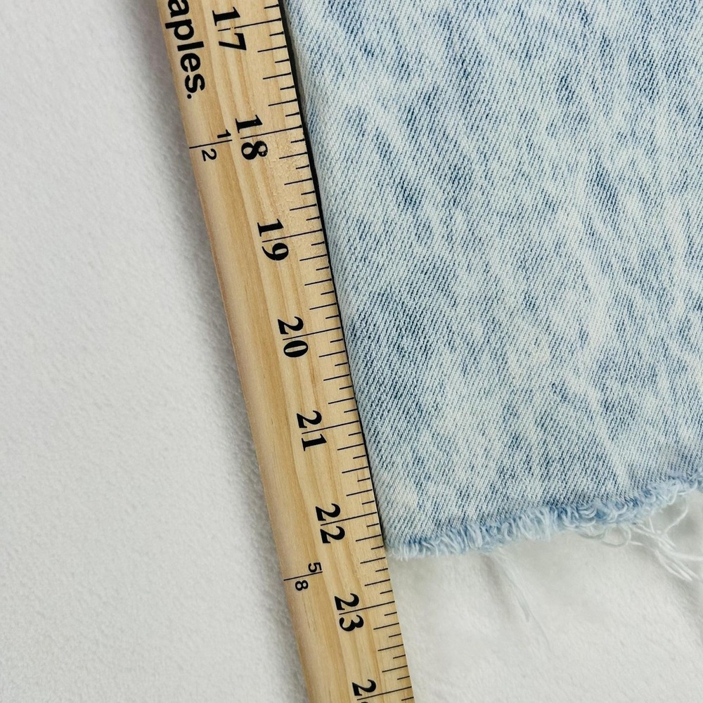Vintage Levi's 501 Jeans Mens 33x23 Blue Acid Wash Straight Crop Frayed Hem 80s - Picture 5 of 16